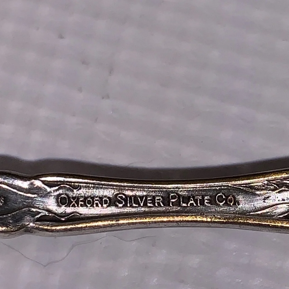 1908 Oxford Silver Plate Co Sugar Spoon in the 